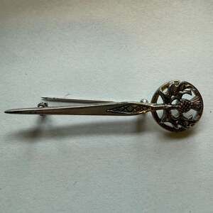 Vintage Scottish Thistle Kilt Pin Made by JAF Canada
